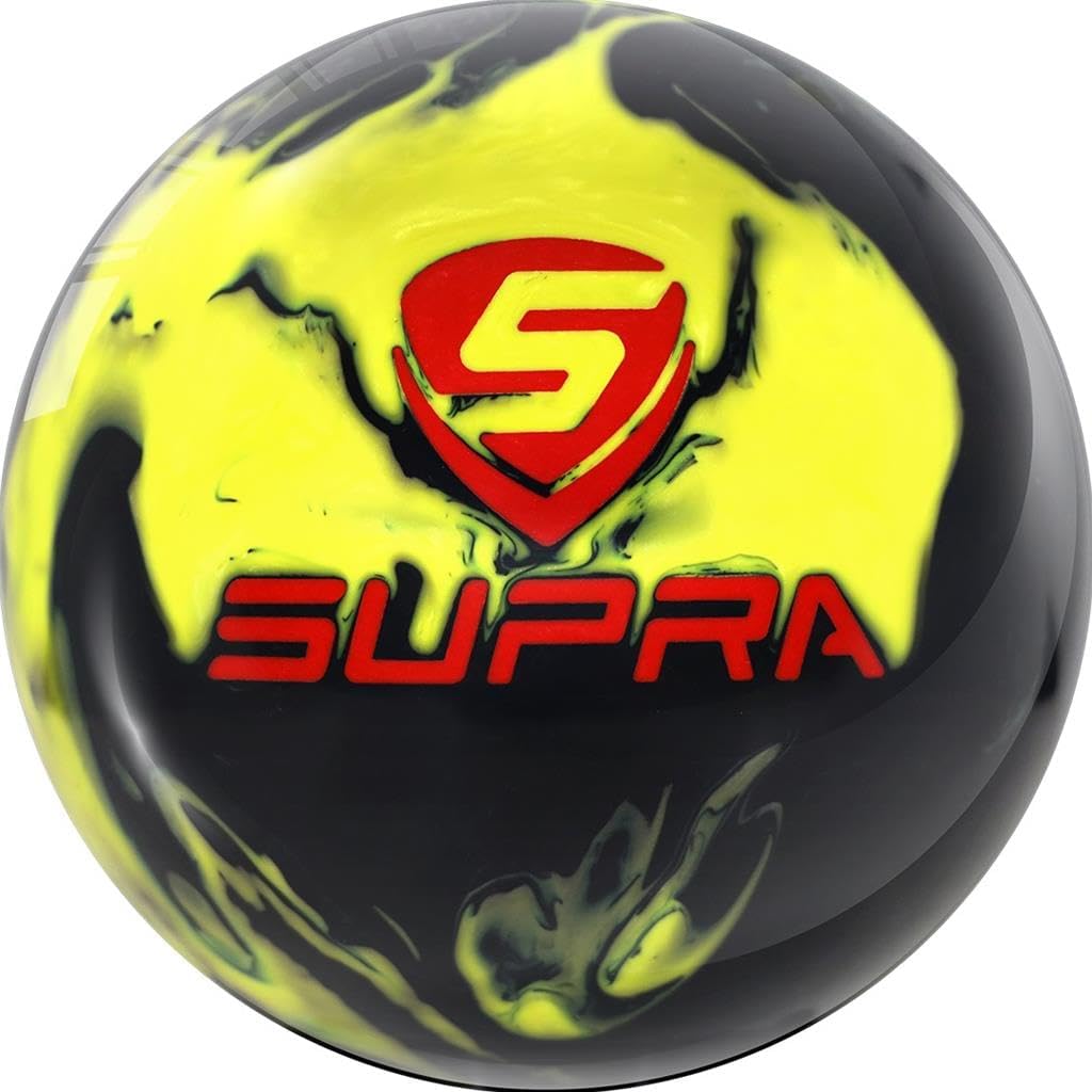 Motiv Professionally Drilled Supra Clutch Bowling Ball (This Item Includes a Free Bowlerstore Rubber Shammy- Colors Will Vary for The Shammy) 12lbs