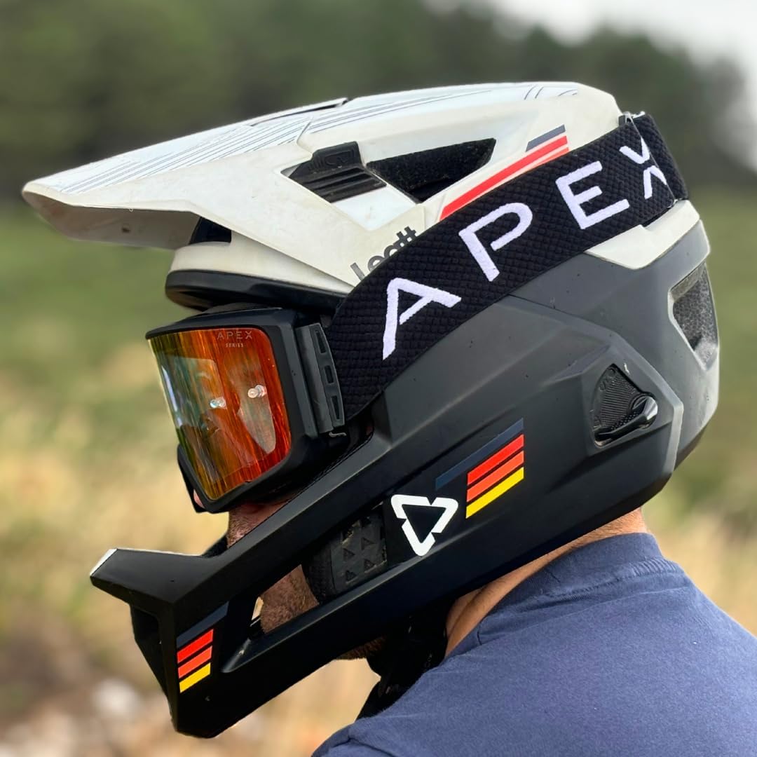 Apex Series™ Mountain Bike Goggles | Quick-Release Magnetic Lens System, Anti-Fog & Impact Resistant with EVA Case & 3 Lenses (Clear, Revo Red, Smoke) - Designed by MTB Riders