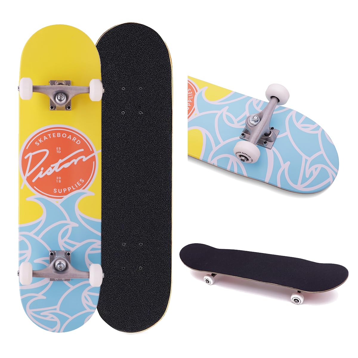 See full amazon price history chart for PISTON 7 PLY Hardrock MAPLE WAVE COMPLETE SKATEBOARD ( Specially Designed For KIDs Skaters under 8Yrs ) I Double Kick - Tail Deck I Medium Concave I Street Truck I 52*30mm 99A High Rebound Wheels I OS780# Black Griptape I KIDS Size - (7.25*29) PISTON 7 PLY Hardrock MAPLE WAVE COMPLETE SKATEBOARD ( Specially Designed For KIDs Skaters under 8Yrs ) I Double Kick - Tail Deck I Medium Concave I Street Truck I 52*30mm 99A High Rebound Wheels I OS780# Black Griptape I KIDS Size - (7.25*29) (B0C5CLP4P2) Amazon Price History, Amazon Price Tracker