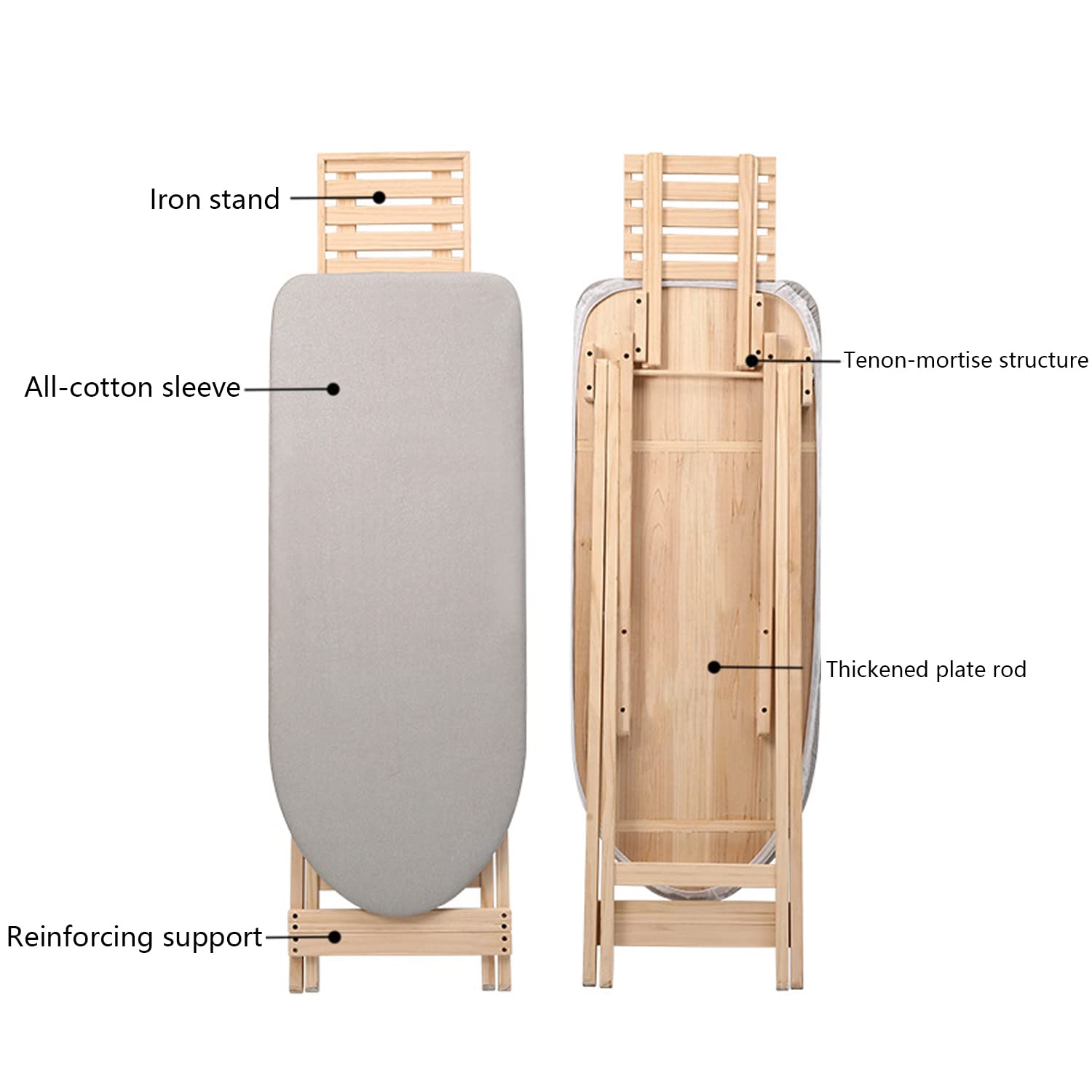 Ironing Boards Solid Wood Ironing Table Iron Board Home Folding