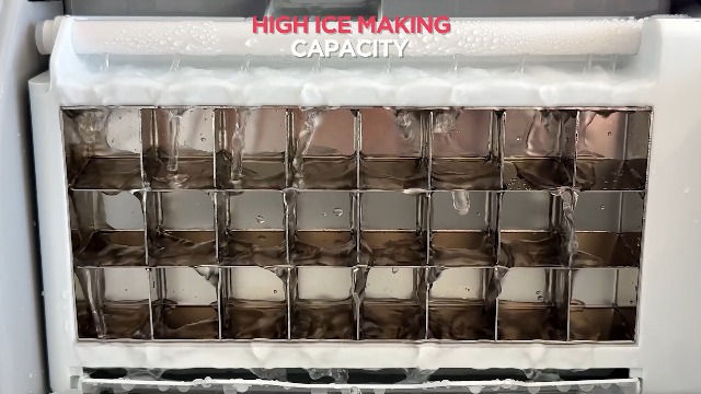 Image of FRIGIDAIRE EFIC452-SS 40 Lbs Extra Large Clear Maker, Stainless Steel, Makes Square Ice