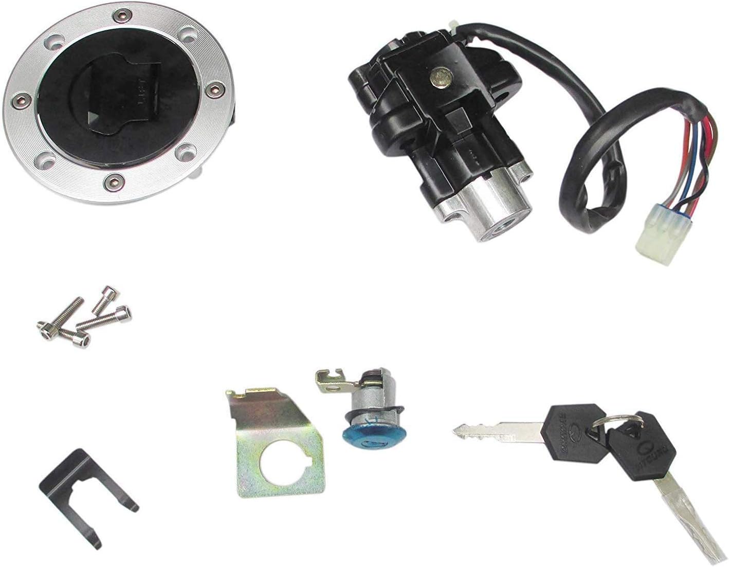 Ignition Switch Fuel Gas Lock Key For Replacing Suzuki Bandit 1200S