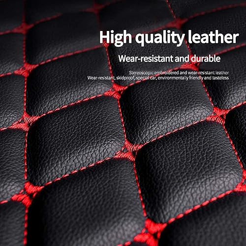 Miniatura 4 de Tapete para piso de automóvil hecho a medida para el 95% de los sedán, SUV, tapete de cuero resistente, antideslizante, impermeable (negro 2)