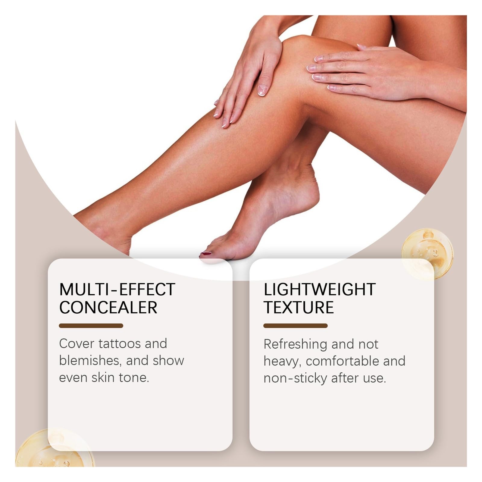 leg concealer Leg Makeup Body Lotion Langlebiger Wasserfester Anti-Transfer-Concealer