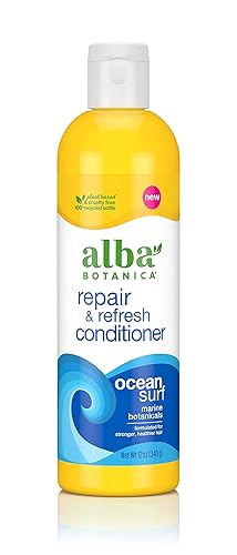 Alba Botanica Acondicionador de reparación y renovación, Ocean Surf, 12 onzas