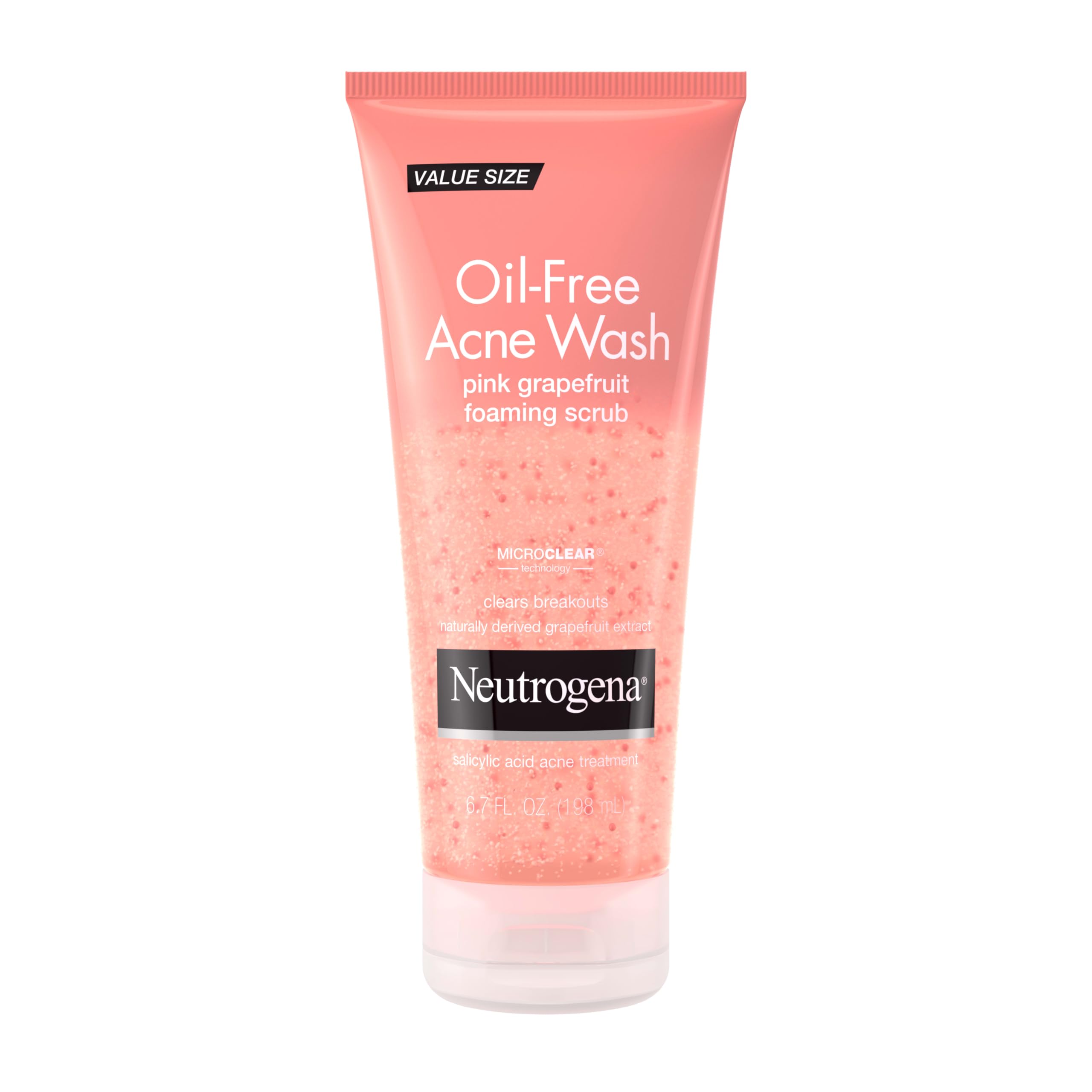 Neutrogena Oil Free Pink Grapefruit Acne Face Scrub, 6.7 oz