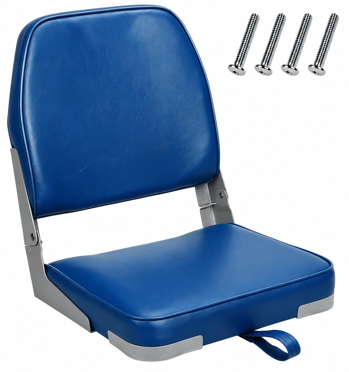 ERGOSEAT Folding Blue Low Back Fishing Boat Seats