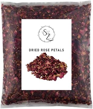 Dried Rose Petals, Edible, Natural for wedding Confetti, Premium Quality (50 gram)