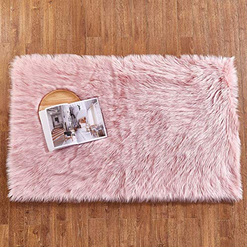 YDFYX Alfombra de imitación de Piel de Cordero, Artificial Alfombra, excelente Piel sintética de Calidad Alfombra de Lana ,Adecuado para salón Dormitorio baño sofá Silla cojín Cover