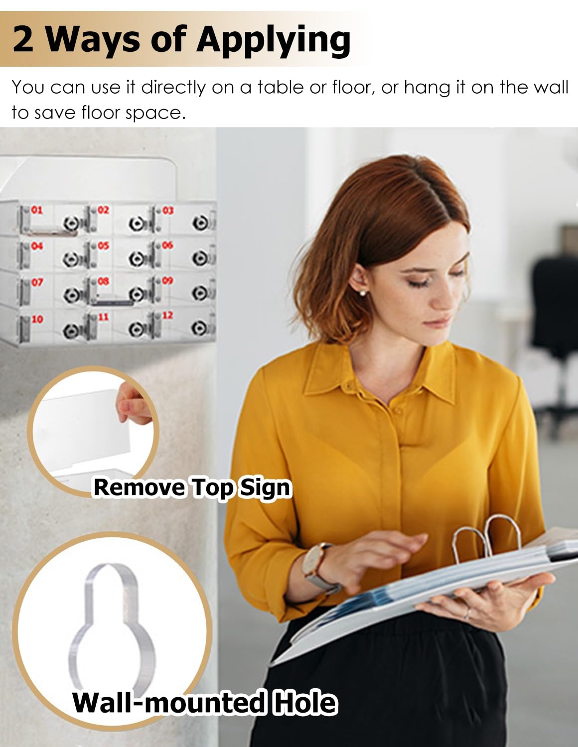 SDdPulse Secure Phone Locker Box – 4 slot in acrilico trasparente nizer per studenti e uffici, perfetto per aule, esami e fabbriche, carcere per cellulare per riporre in modo sicuro, un colore - 40