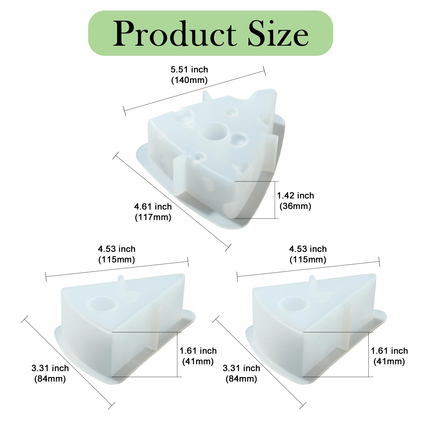 UR URLIFEHALL 3 Pcs Silicone Candlestick Moulds Cheese Candelabrum Resin Casting Moluds for Candle Holder Soap Wax Ornaments Crafts Home Decor - Image 2