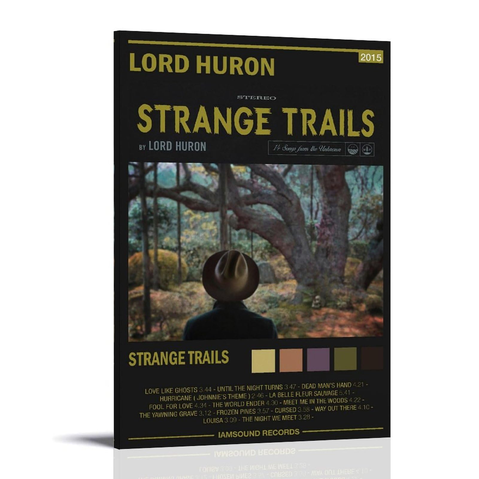 WHBAQ Lord Huron Poster Trange Trails-Album Poster Canva Colourfast Wall Art Decorative Painting for Living Room Bedroom Home Decor 12x18inch(30x45cm) Frame-style