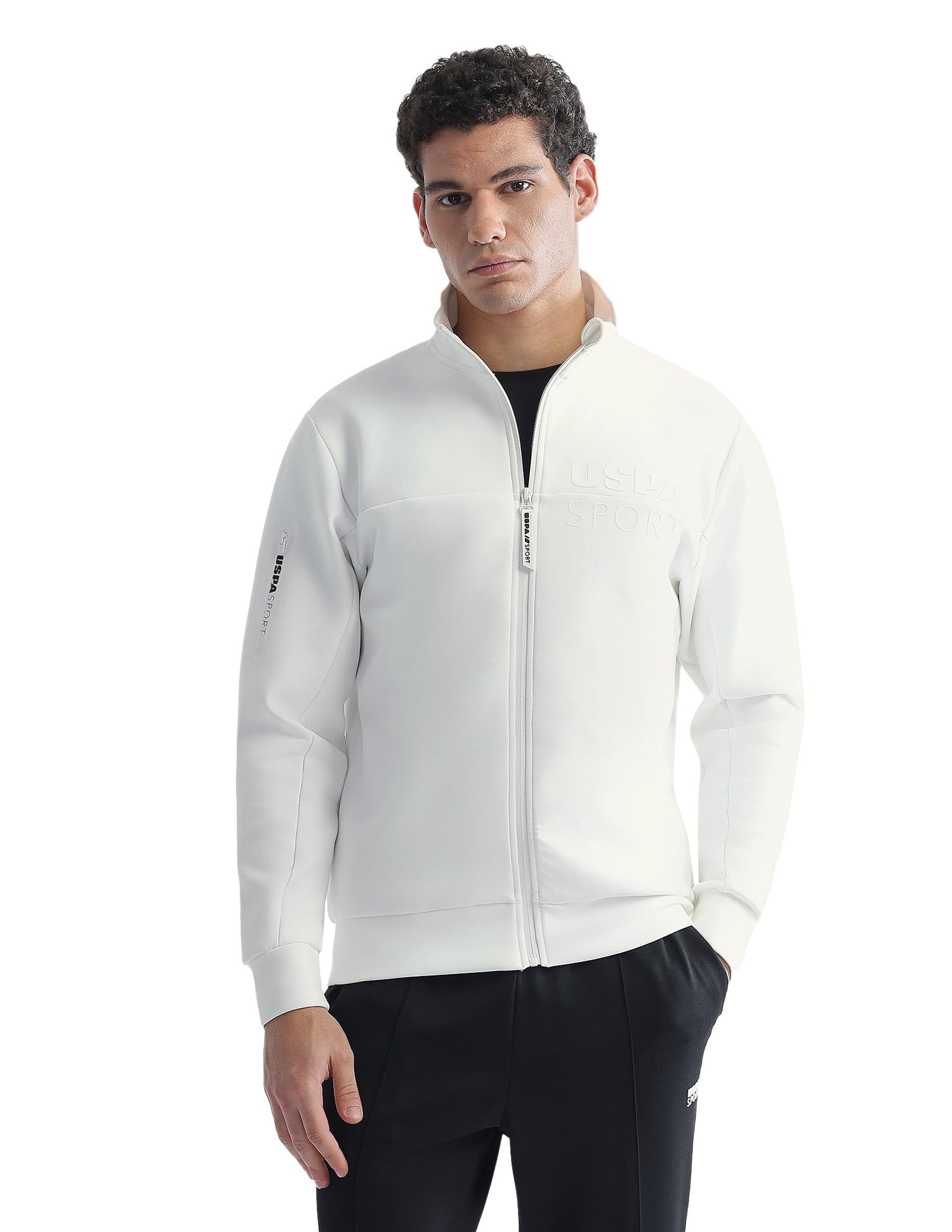 u.s. polo assn. USPA Active Sports Men's Regular Fit Zipper Active Sweatshirt-picture-16