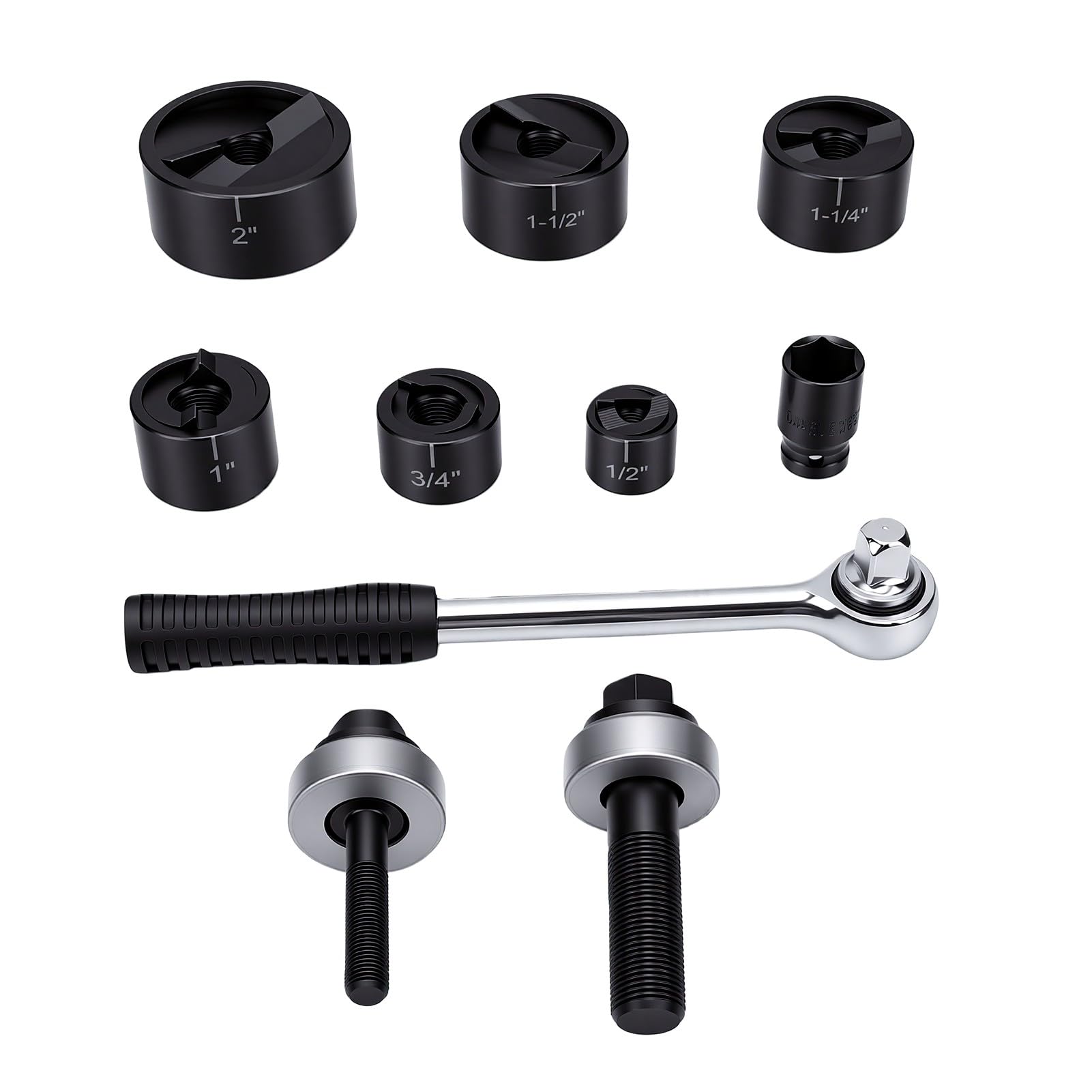 Marhynchus Zestaw Wykrojników do Otworów 6-Die 1/2"-2", Stal CRV