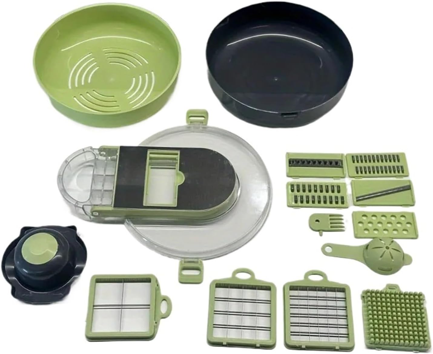15 in 1 Vegetable Chopper Fruit Slicer Set - Stainless Steel Vegetable Cutter For Onions Potatoes Kitchen Gadget