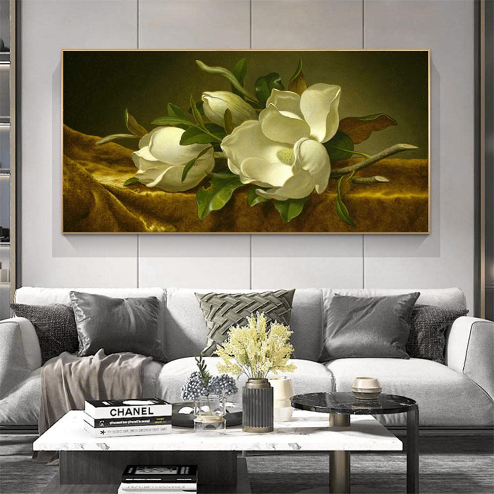 Diamond painting grande toile 40x80cm motif arbre blanc avec kit de broderie diamant complet