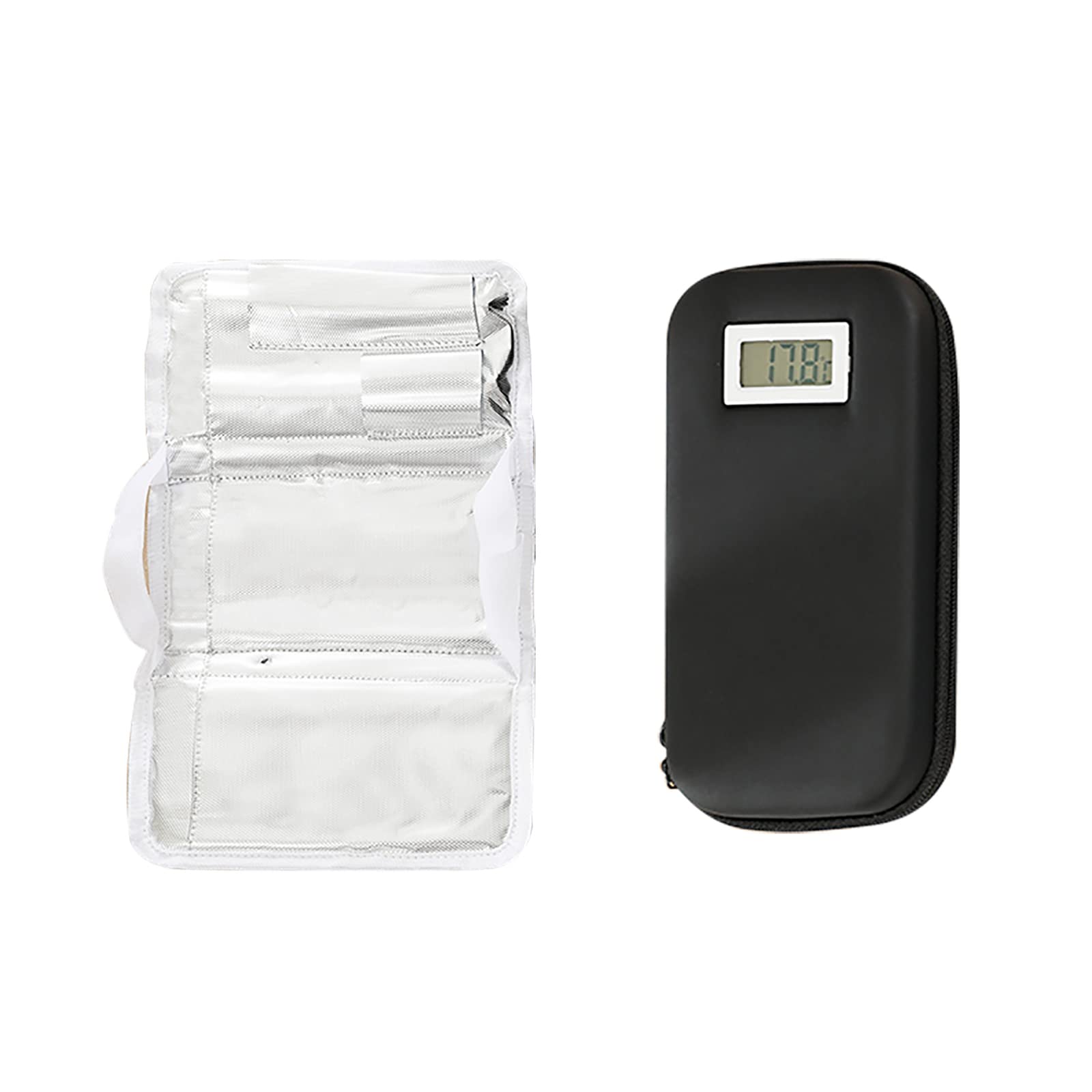 Kühlschrank-Insulin-Travail-Etui, Eva-Insulin-Stift-Etui, tragbare Reise-Diabetes-Tasche, für Insulin-Stift, Blutzuckermessgerät und Diabetiker-Zubehör mit 2 Kühler-Eisbeuteln