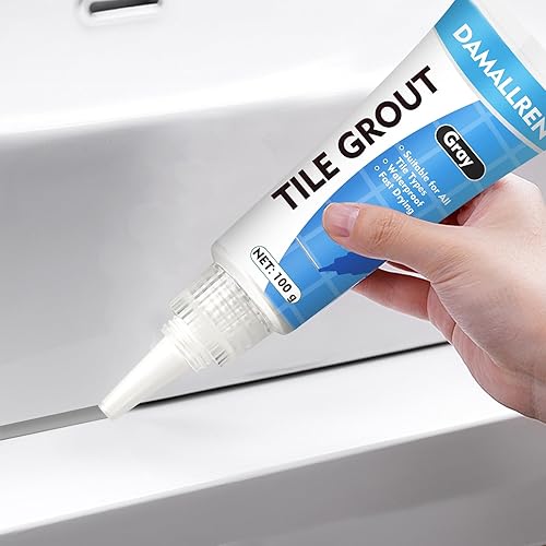 Kit de reparación de lechada para azulejos, paquete de 2 pinturas de lechada para baño, ducha, cocina, azulejos, tubos de llenado de lechada de