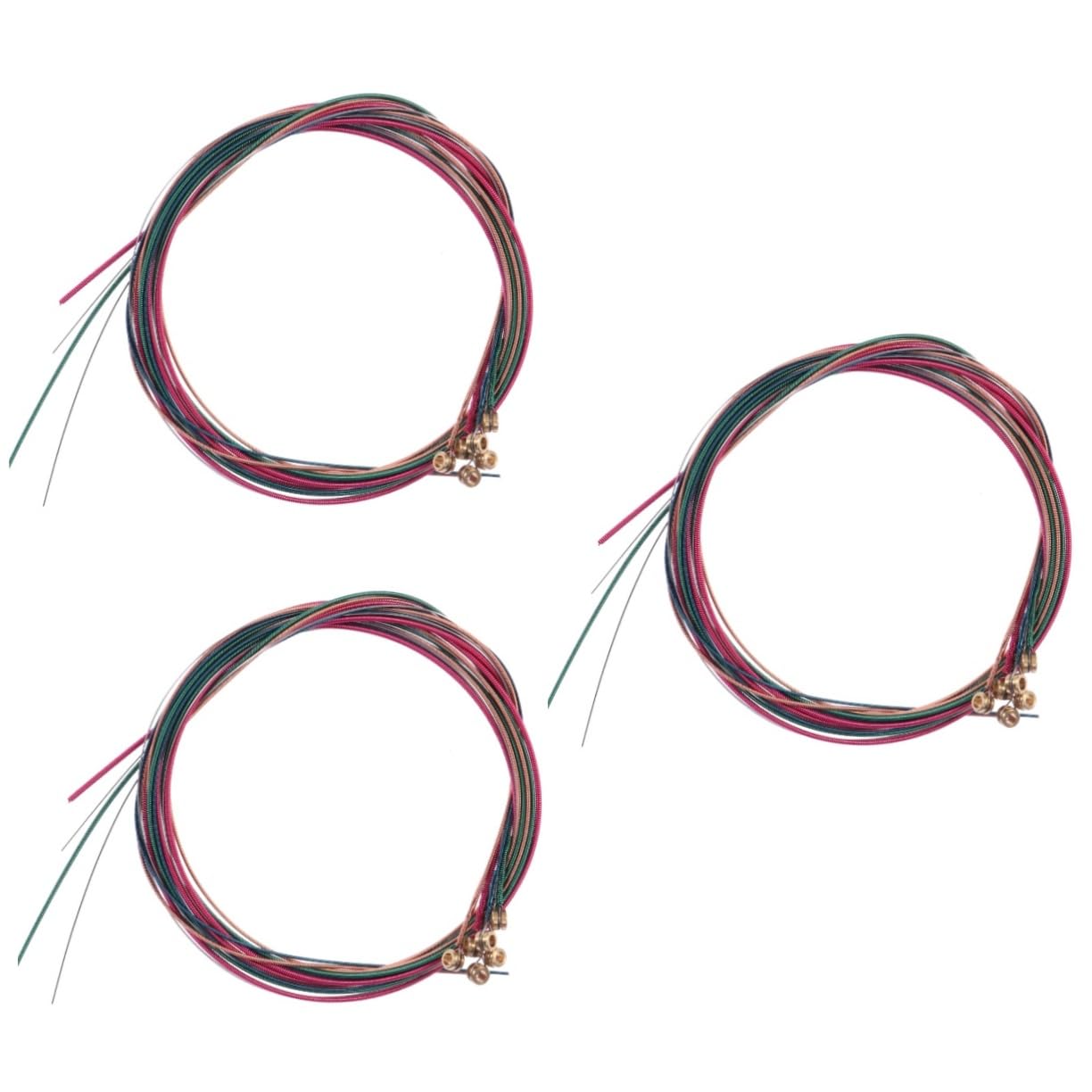 Lot De 5 Cordes De Guitare Basse Acoustique - Acier Au Carbone Et Laiton, Pour Remplacement Facile