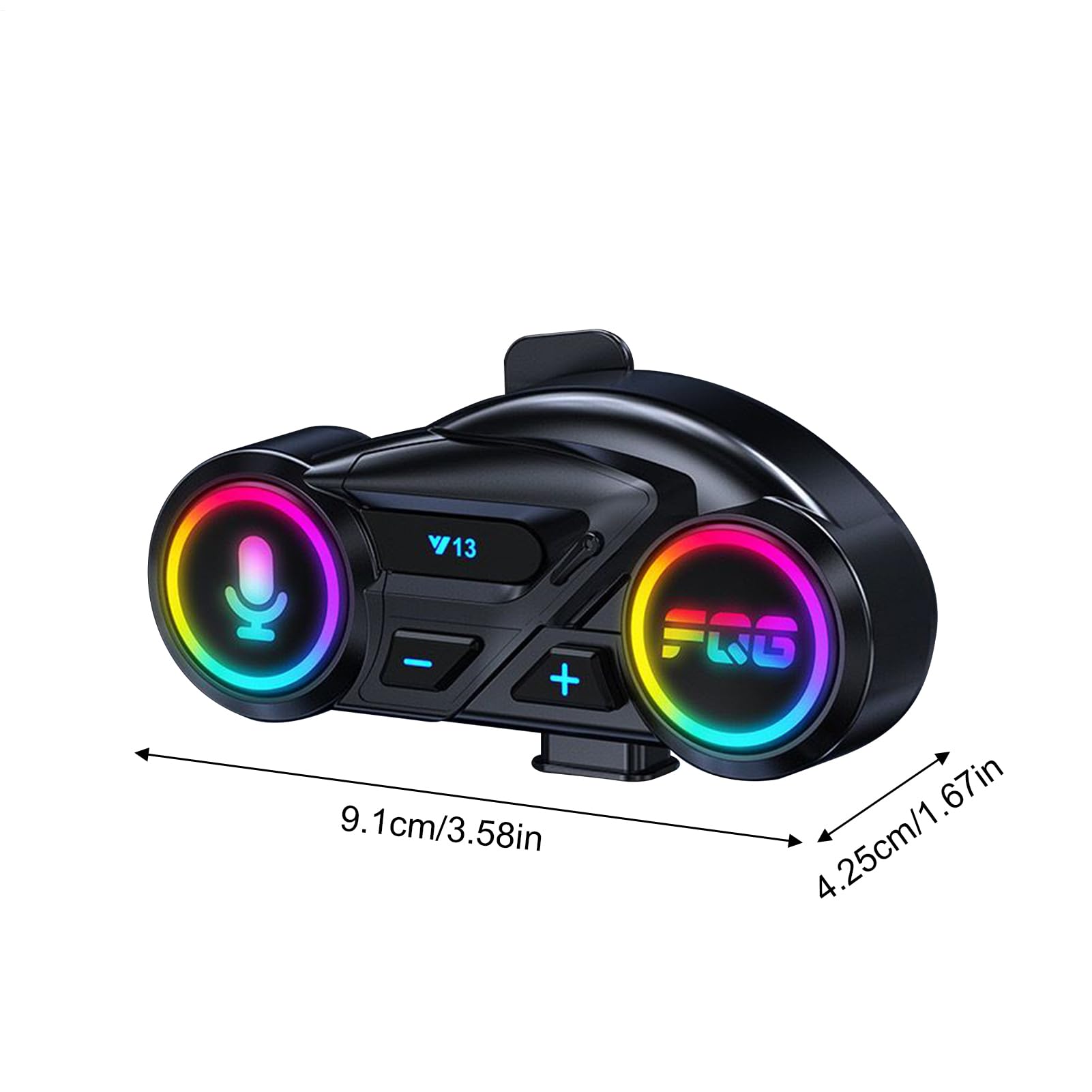 Casque de Moto sans Fil pour Casque | Écouteurs étanches 800 mAh | avec Suppression du Bruit pour Course, motoneige, vélo, Snowboard, Tourisme, trajets