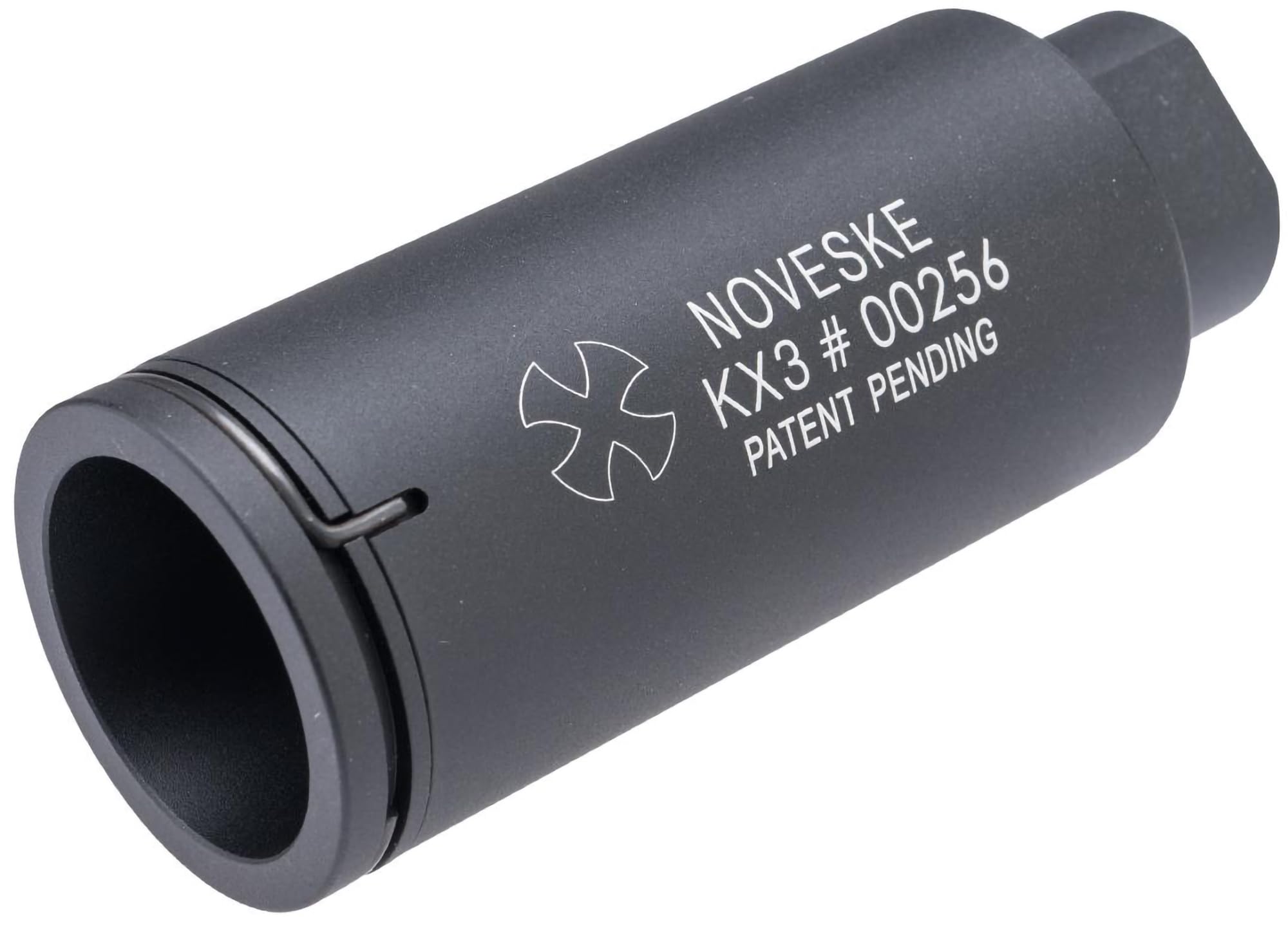 Evike - Madbull Noveske KX3 Non-Adjustable Sound Amplifier FauxHider (Color: Black / 14mm Positive)