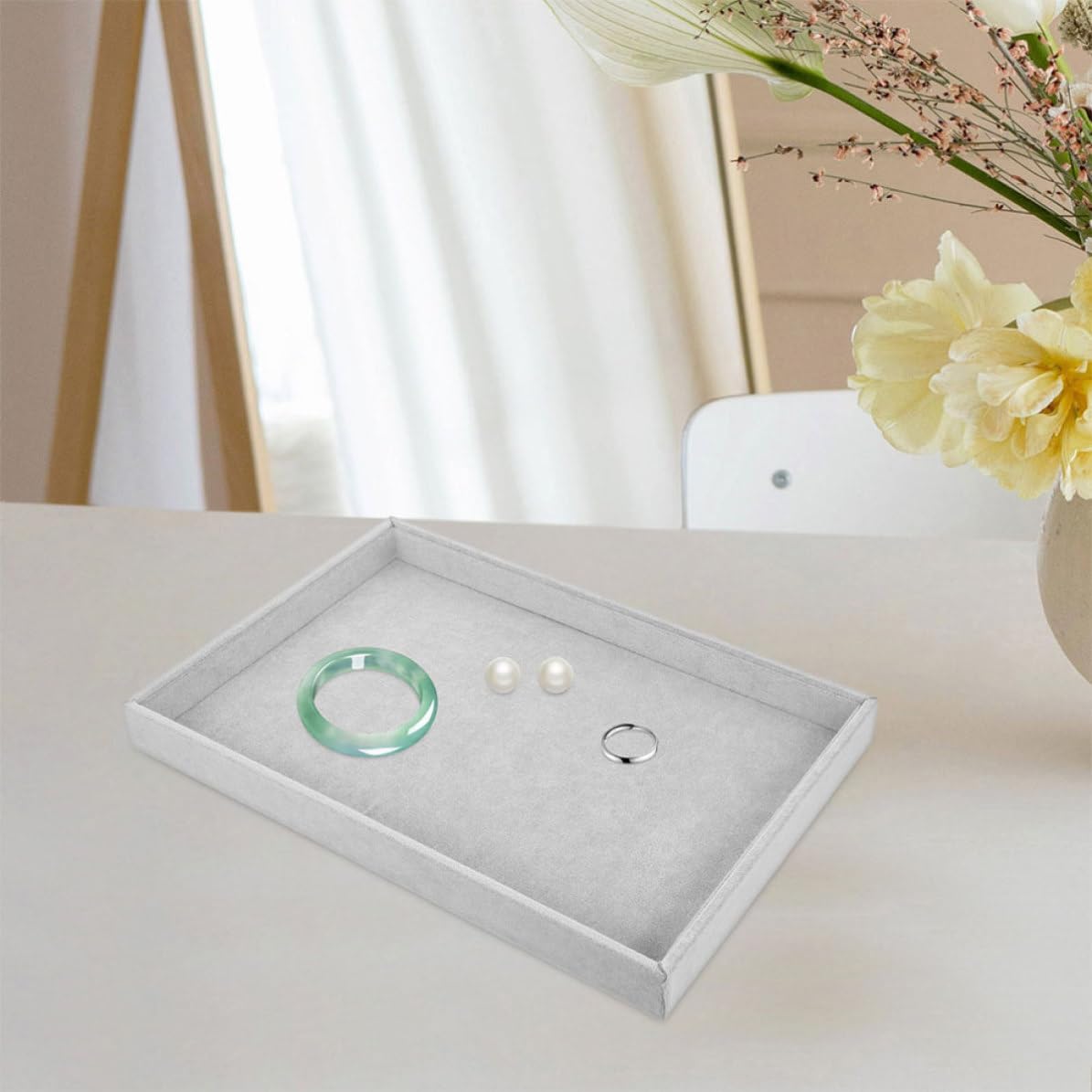 Fabric Jewelry Tray Display for Earrings Necklaces Pendants image 5
