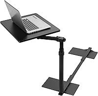 VIVO DESK-ST01C 20-Inch Over Couch Swivel Laptop Desk - Height Adjustable Swing Arm for Sofas, Recliners & Remote Work, Black