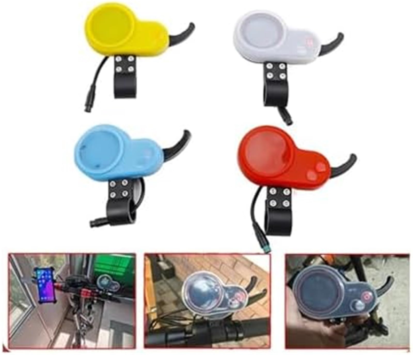 2 szt. Elektryczny skuter Deska rozdzielcza, do Kugoo, M4 Kaboo Wyświetlacz LCD Wodoodporny Przezroczysty Ochronny Kapturek Silikonowy Pokrowiec Pokrywa deski rozdzielczej skutera(Blue 2pcs)