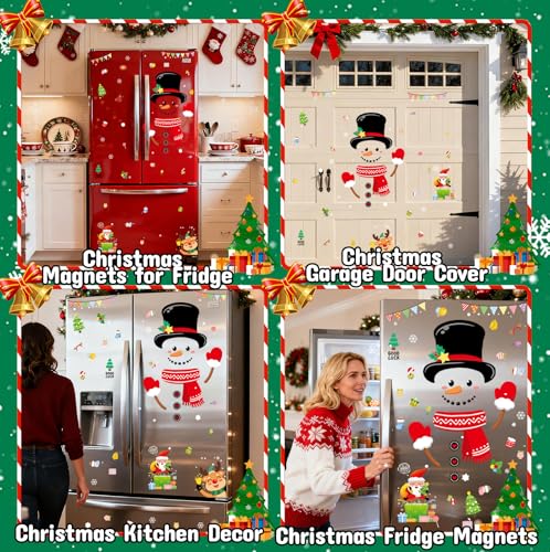 Imanes decorativos muñeco de nieve para refrigerador 14 piezas miniatura 5