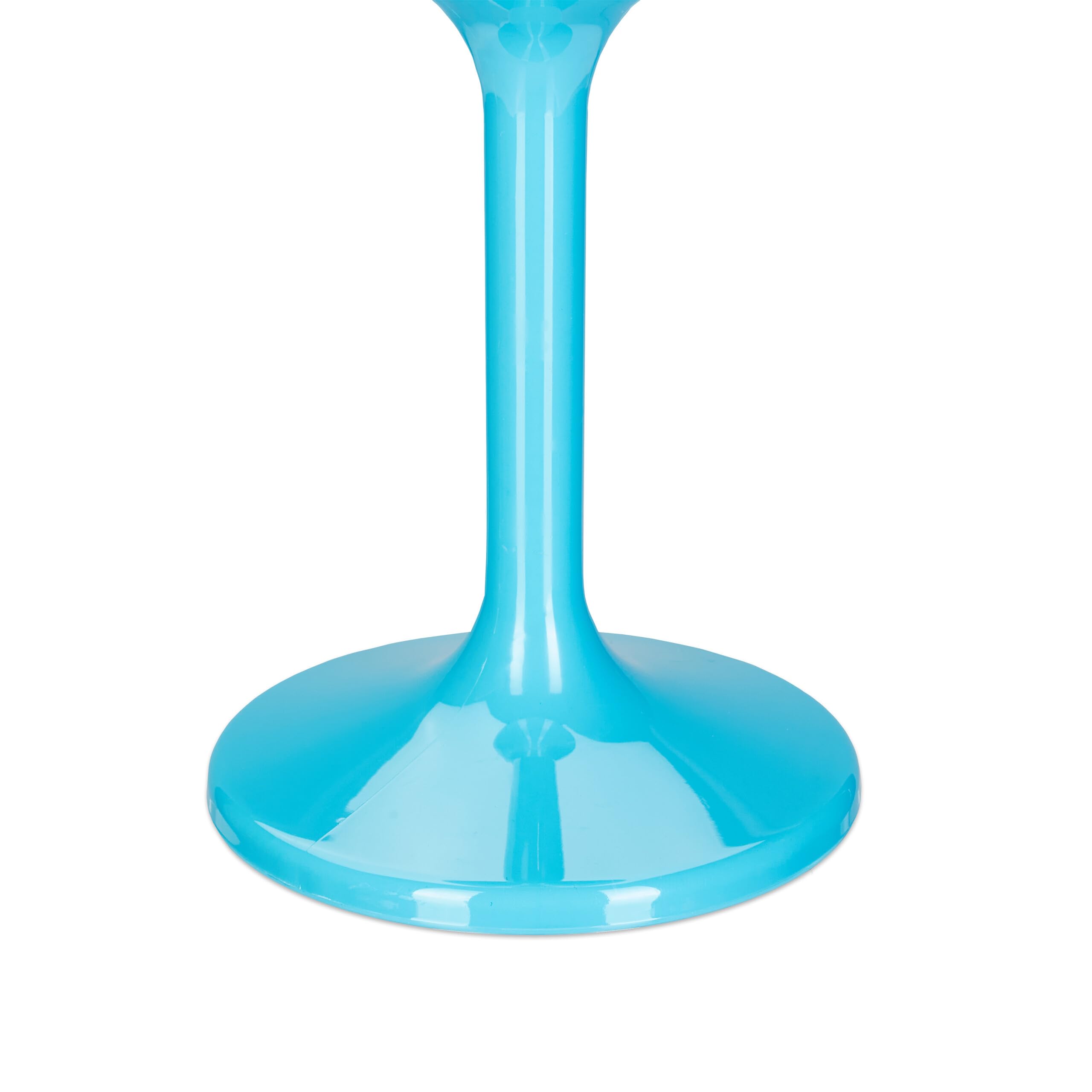 Relaxdays Verre à vin en Plastique, Lot de 12, sans BPA, Volume : 250 ML, Robuste, Camping, réutilisable, Turquoise