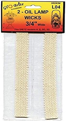 Miniatura 7 de Glo Brite by 21st Century L06 - Mechas anchas de algodón para lámpara, 18 pulgadas, color marrón