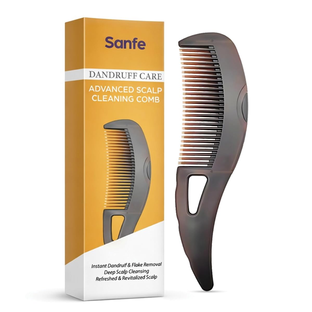 Sanfe Dandruff Care Advanced Scalp Cleaning Comb For Healthy Scalp | 1 Unit-image-43