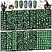 14 Fogli Halloween Luminosi Adesivi per Unghie,TOROKOM Autoadesivo 3D Adesivi per Unghie Pipistrello Teschio Ragno Zucca di Halloween, Decalcomanie fai da te Decorazione di Halloween