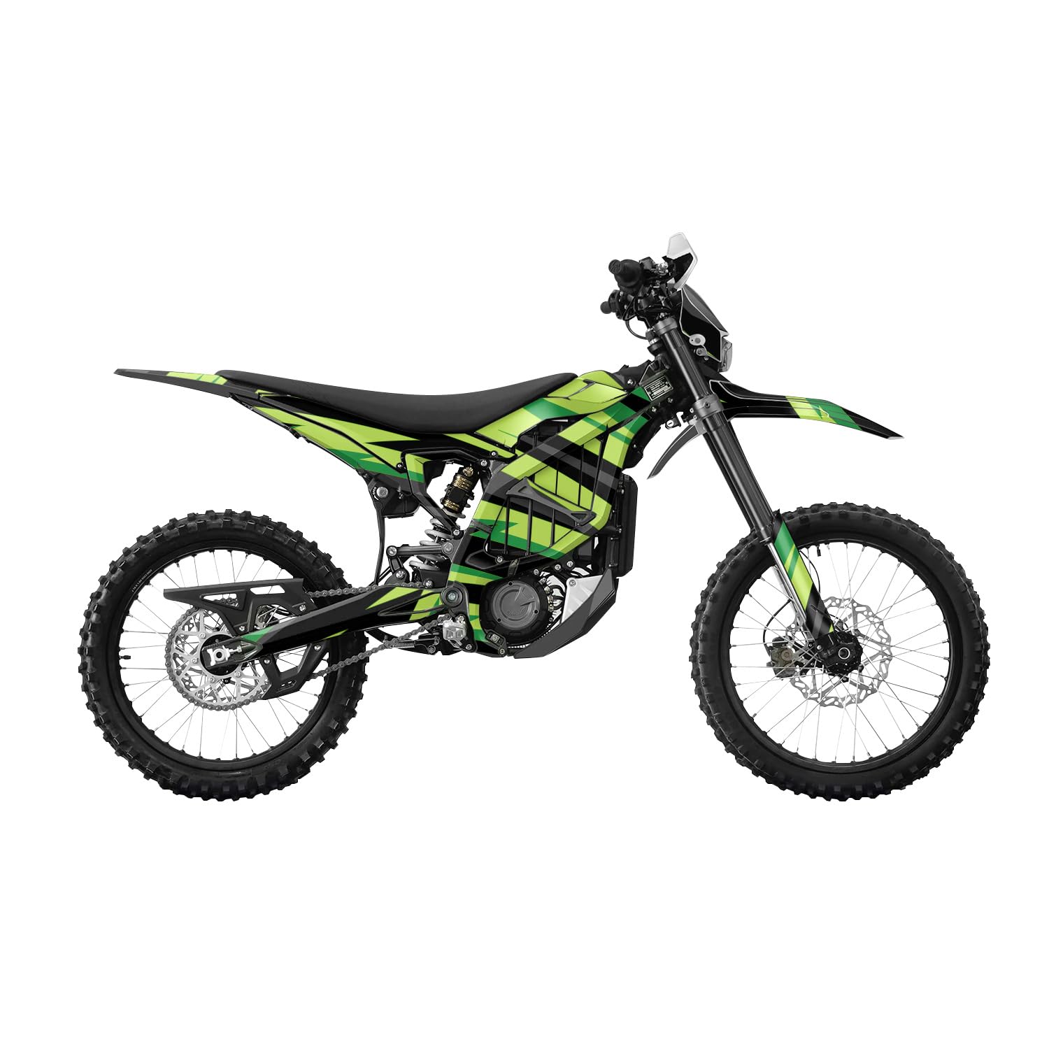 Surron Ultra Bee Graphics Kit Wrap - Tribe Arc Green - Sur-Ron Skin - Premium 3M Vinyl Protective Wrap Decal Cover - Easy to Apply | Crafted in The USA by MightySkins