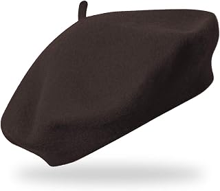 Boina Hecha de 100% Pura Lana | Beret en un tamaño y Calidad de Lana | Lana Vasca en Muchos Colores