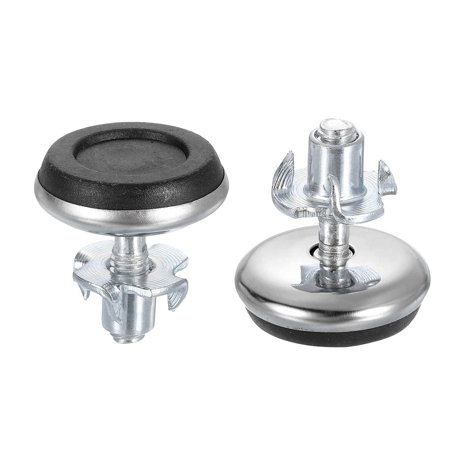 DTGN M6x13x30mm(DxLxOD) Screw on Furniture Glide Leveling Feet - 8Pack - Good for Furniture - Adjustable Thread Levelers - Silver