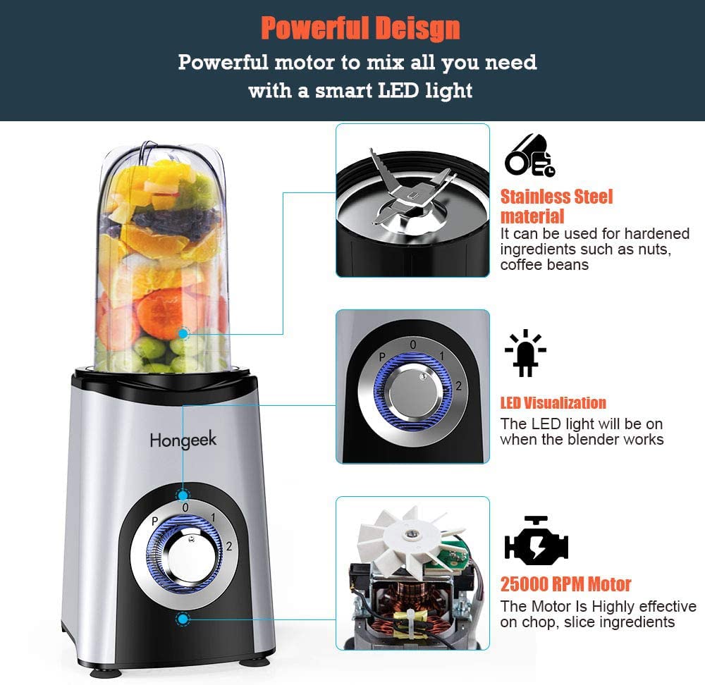 Mini Blender Smoothie Makers, Home and Kitchen Smoothie Blender with