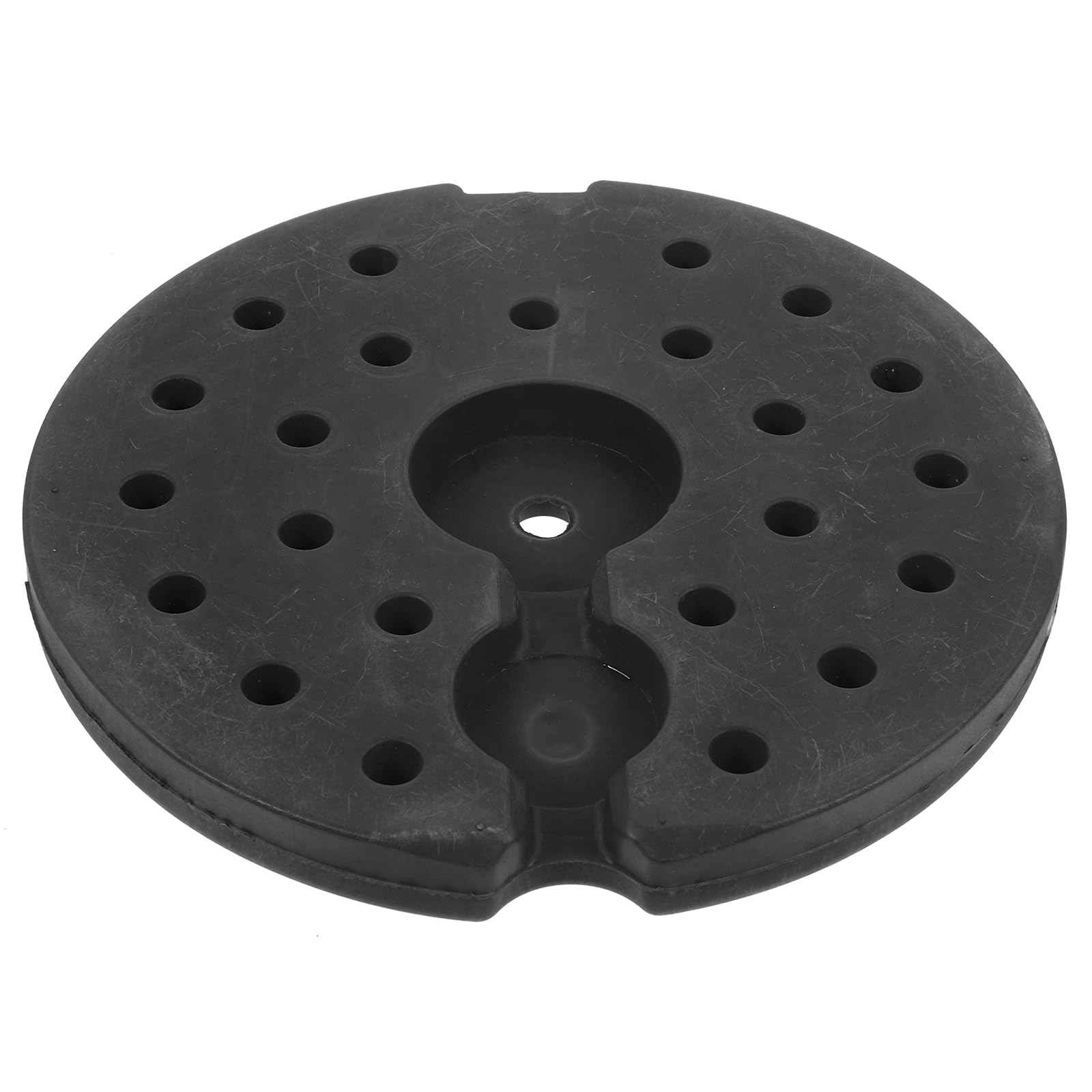 Pied de Lampadaire Rond en Plastique Noir, Base Lestée Stable