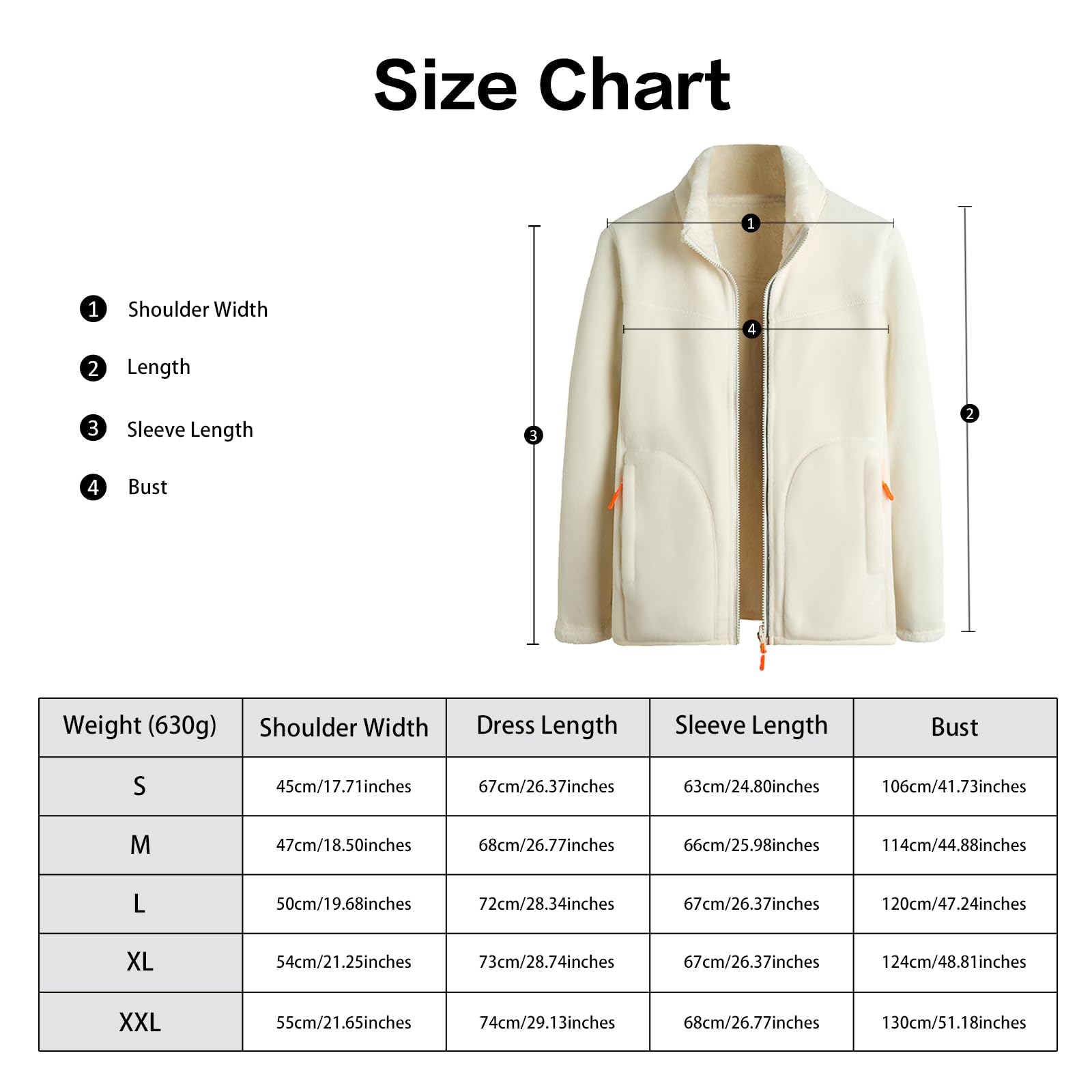 BWBIKE Mujer Cálida Cremallera Manga Larga Suave Chaqueta Polar Fuzzy Fleece Abrigo Reversible de Recreación al Aire Libre con Doble Forro para Otoño Invierno
