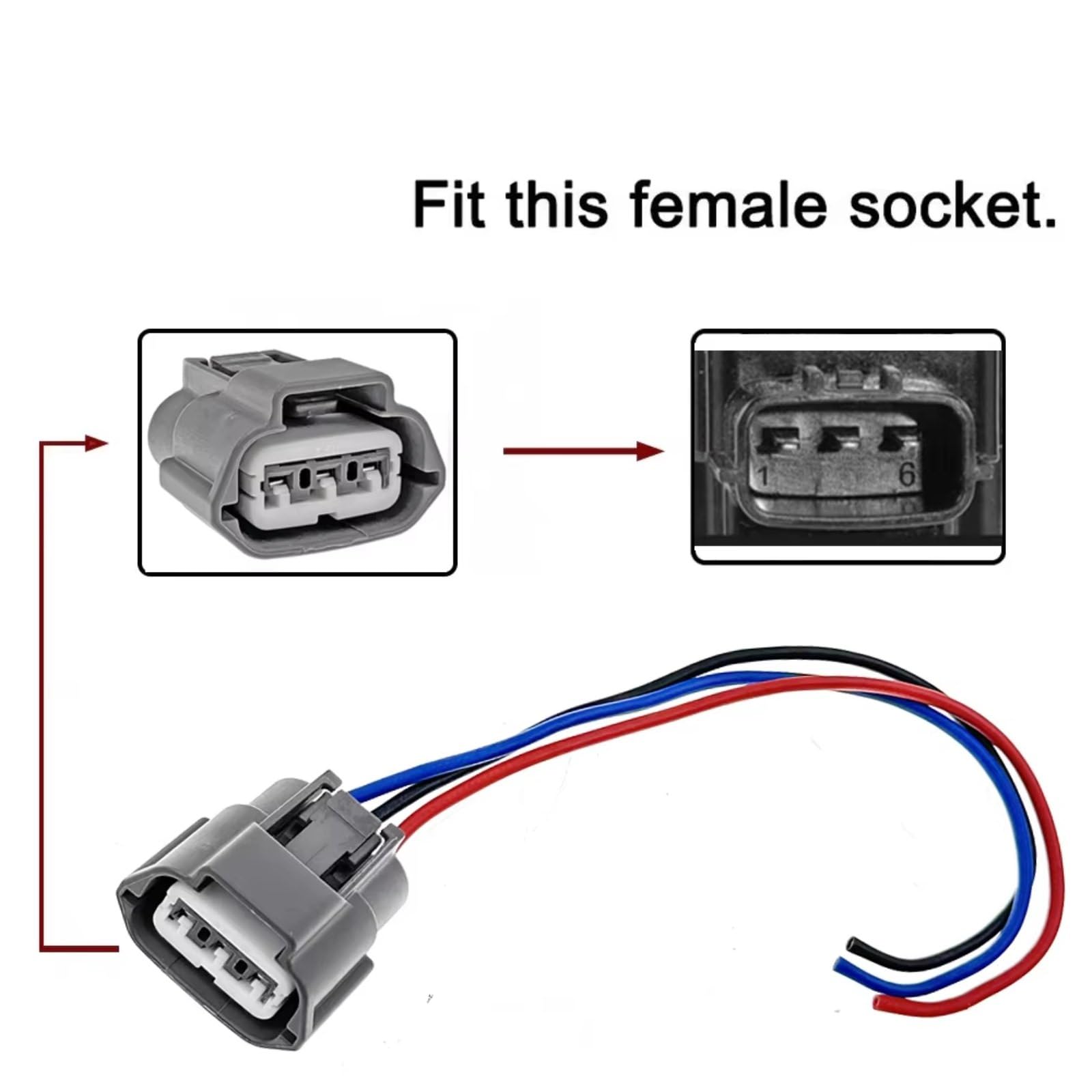 Kfz-Stecker für Infiniti G25 L 2011-2012 und FX50 L 2009-2012, Zündspulen-Reparaturstecker, Zubehör 22448-1KT0A (4 Stück)