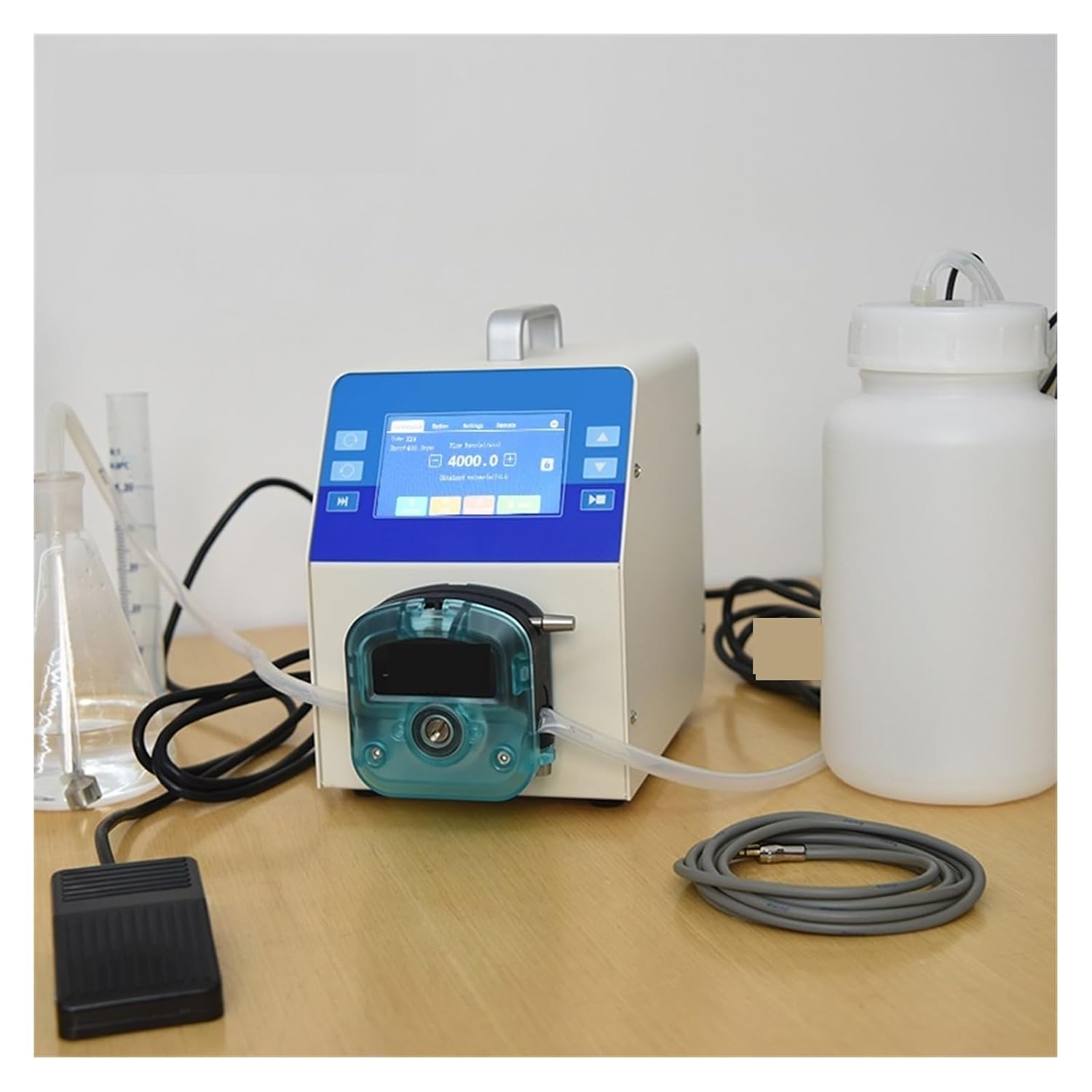 Liquid Filling Machine, 7.8L/min 600RPM AIP Peristaltic Pump Intelligent App Control Dosing Pump for Lab, Food and Beverage(S36,with Plug_AIP KPKK5000)