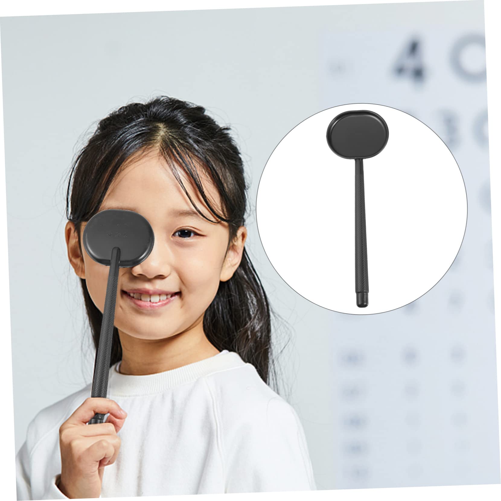 FOMIYES 3pcs Visor Eyesight Exam Optometry Handheld Eye Occluder Optometry Tool Vision Test Tool Plastic Eye Occluder Plastic Eye Instruments Eye Occluders Occluder Block Plate