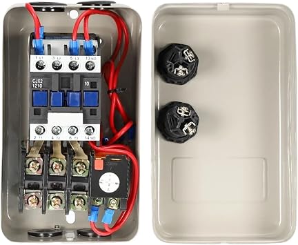 Magnetic Electric Motor Starter QCX5-12 220V/240V 2.2KW 3HP/4KW 5HP 3 Phase or Single Phase Magnetic Switch Motor Starter2.2KW 3 Horsepower