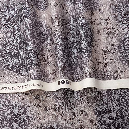 Michael Miller Fairy Frost Gunmetal Metallic, Quilting Fabric by the Yard
