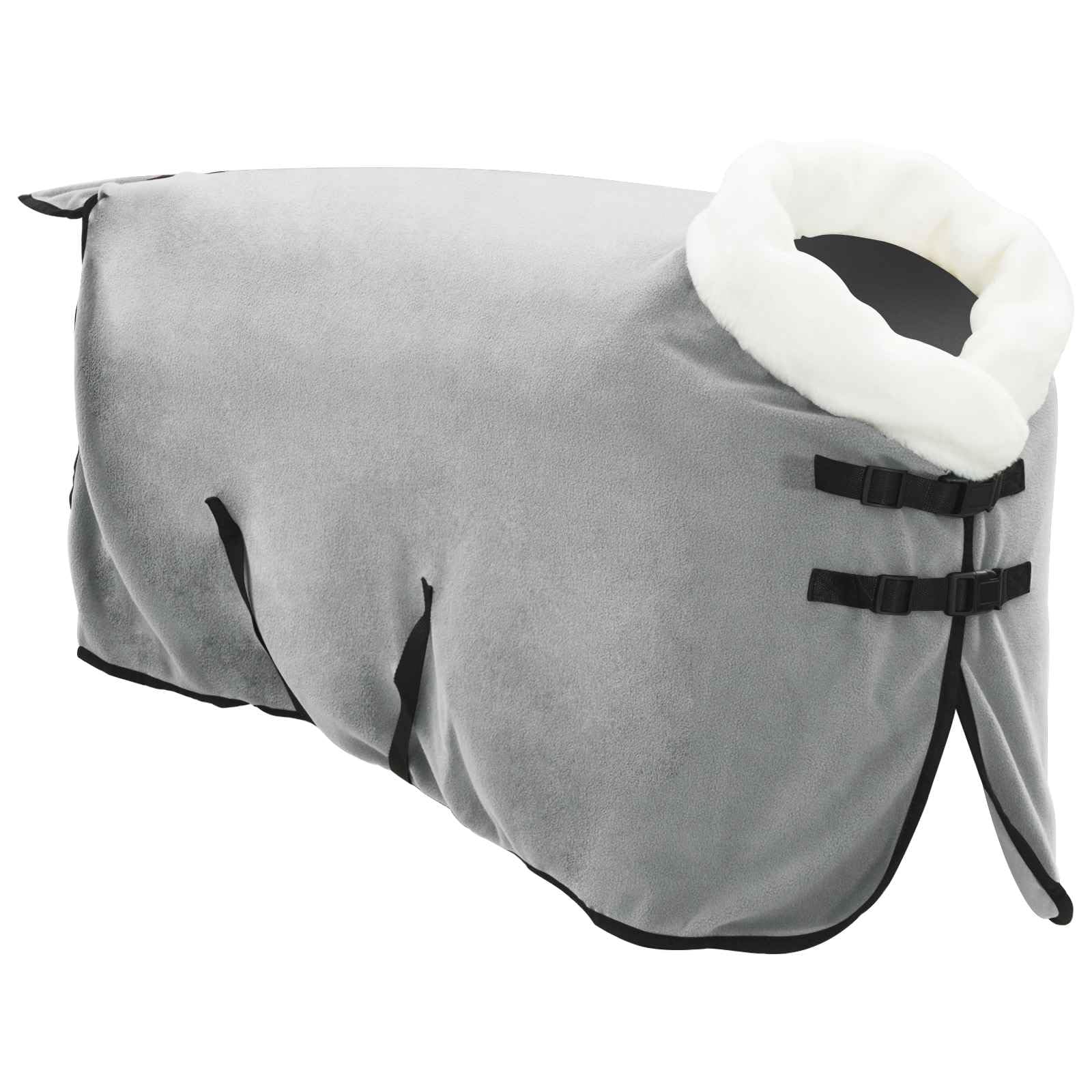 Manta para caballo, 75 cm, forro polar, resistente al viento, cálida y cálida, para exteriores, transición, paddock, protección transpirable, resistente a desgarros, ajuste cómodo