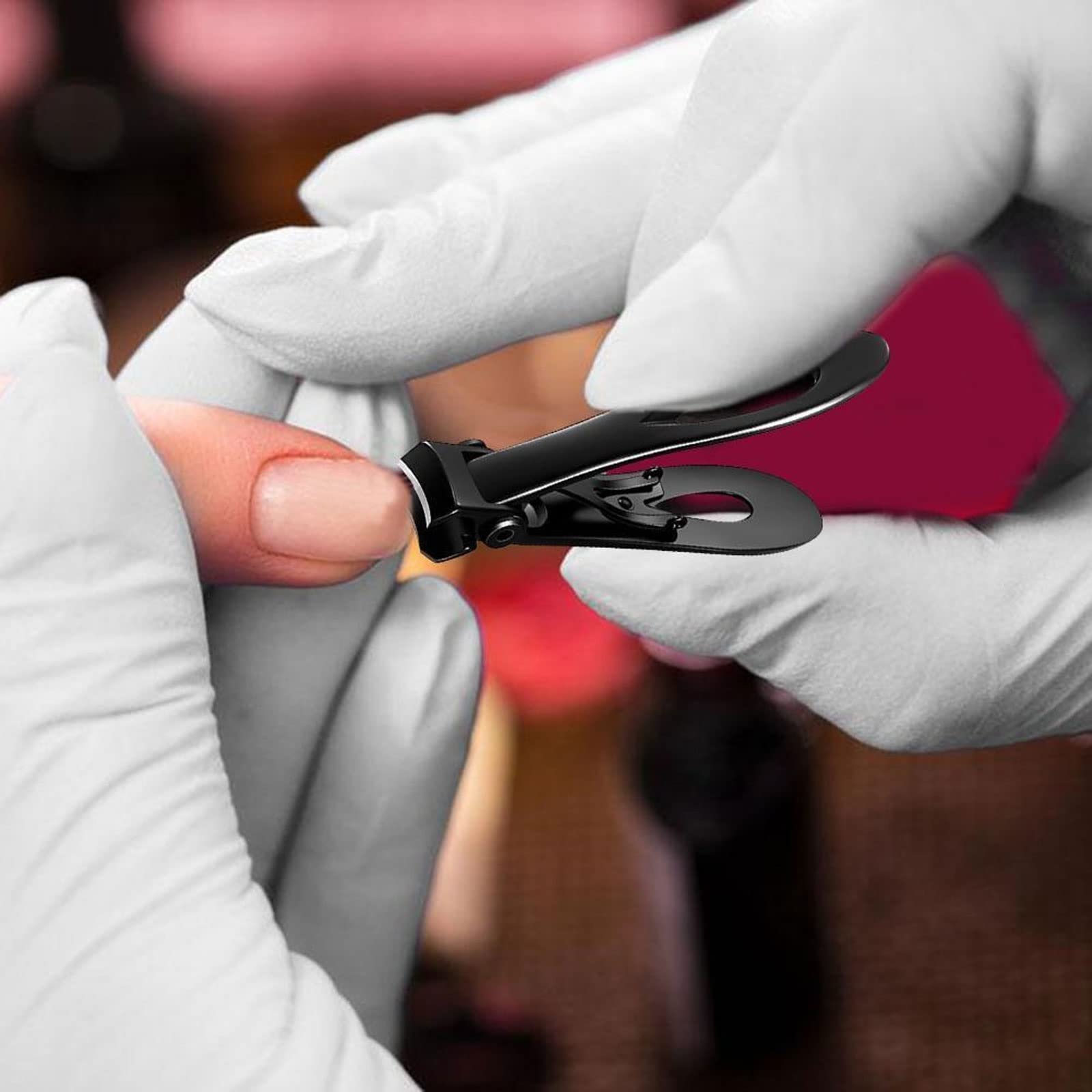 Nagelknipser, Nagelknipser aus Edelstahl, multifunktional, große Öffnung, spritzwassergeschützt, einzelne große Maniküre- und Pediküre-Pflegeschere