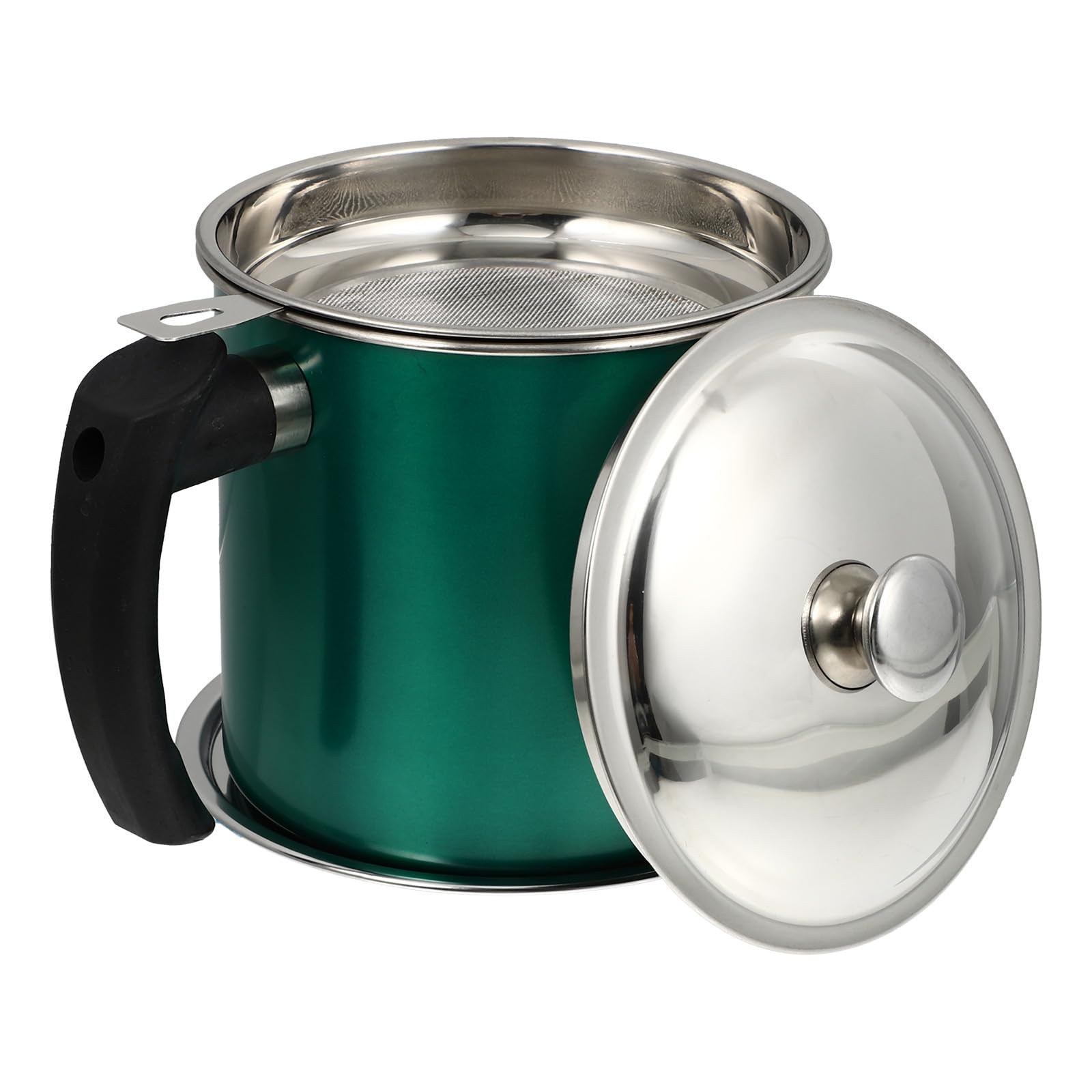 Evita manchas con el recipiente para aceite de acero inoxidable 1.3l filtro y tapa