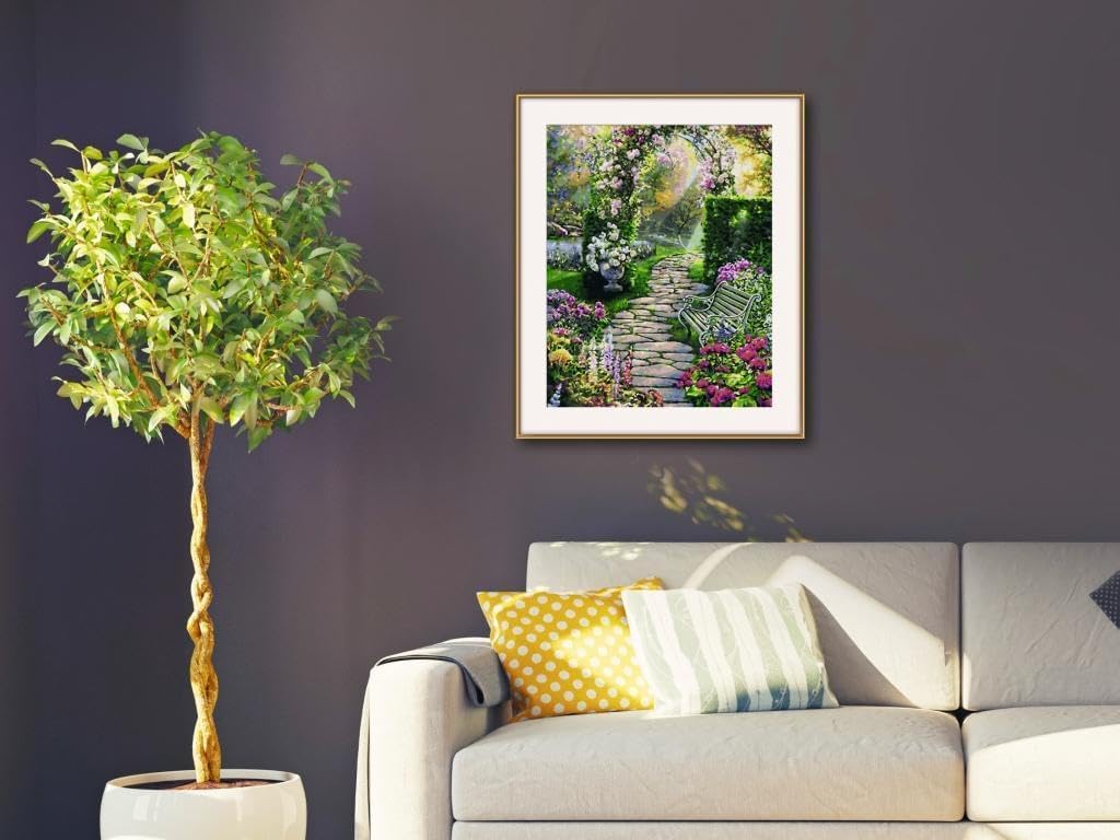 Schipper 602100433 MNZ Paint by Numbers My Beautiful Garden 40 x 50 cm, Multicoloured, 40x50 cm