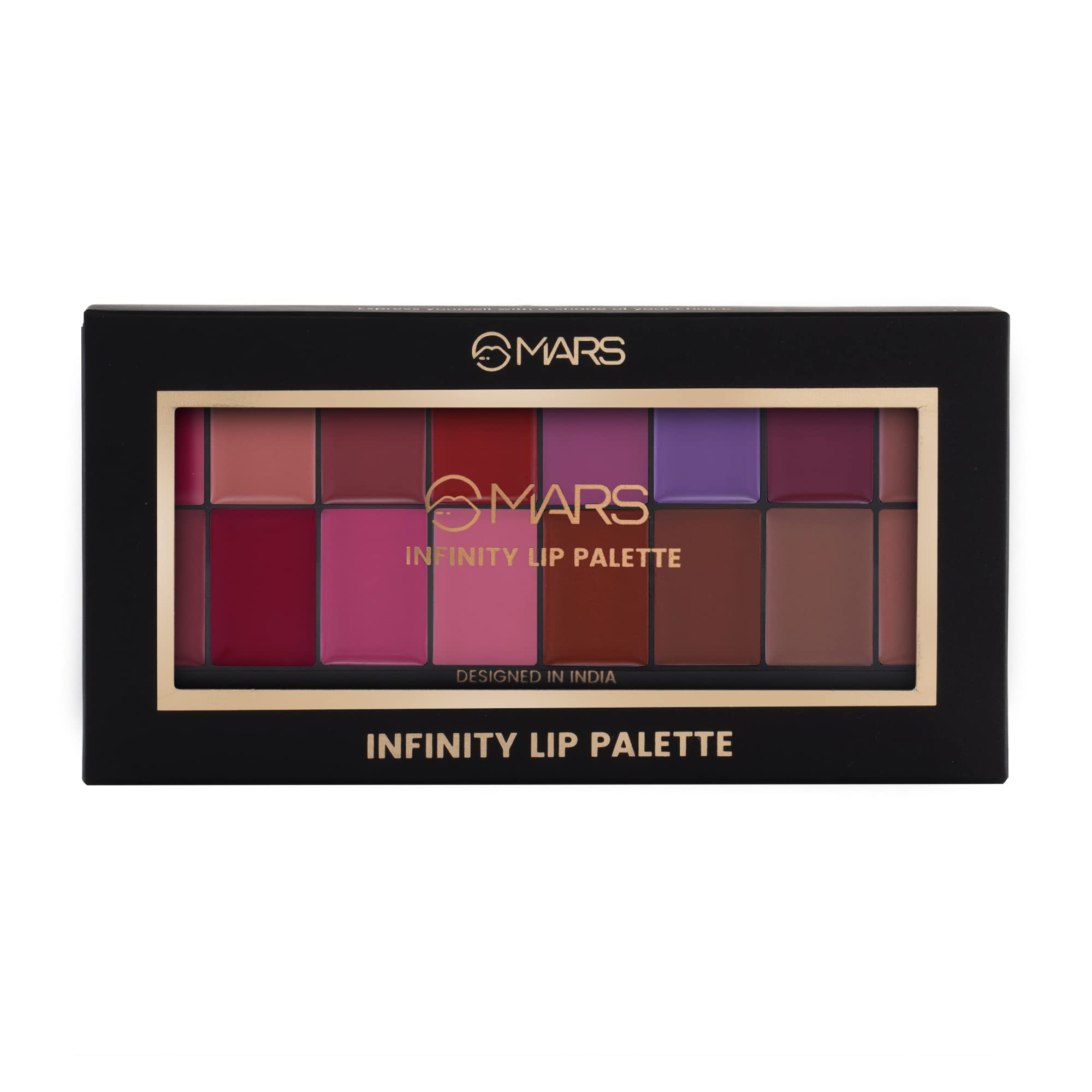 MARS Infinity Lip Palette - 16 Demi Matte Shades -6 MARS Infinity Lip Palette - 16 Demi Matte Shades -6