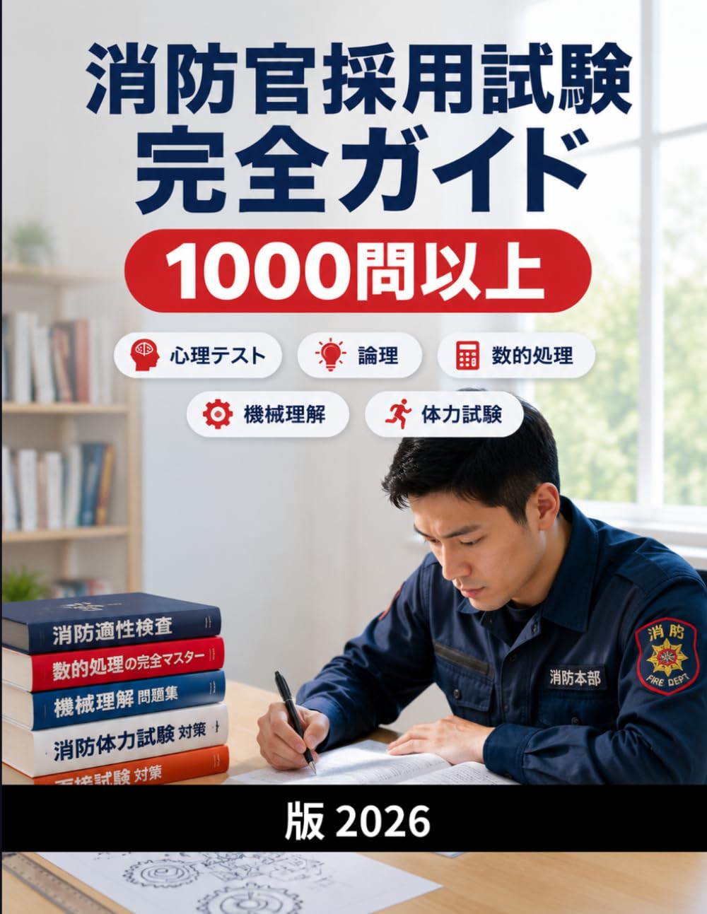 消防官採用試験 完全ガイド: 1000問以上の練習問題付き：適性検査・数的処理・機械理解・体力試験・面接対策